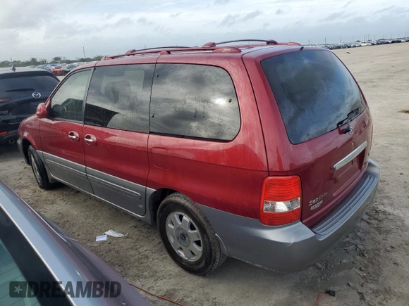 2003 Kia Sedona LX with VIN KNDUP131136419628, listed as a Copart auction lot 79094874 with 0 mi miles and Non Repairable. Bid and sale history available at carsss.com. Image 2.
