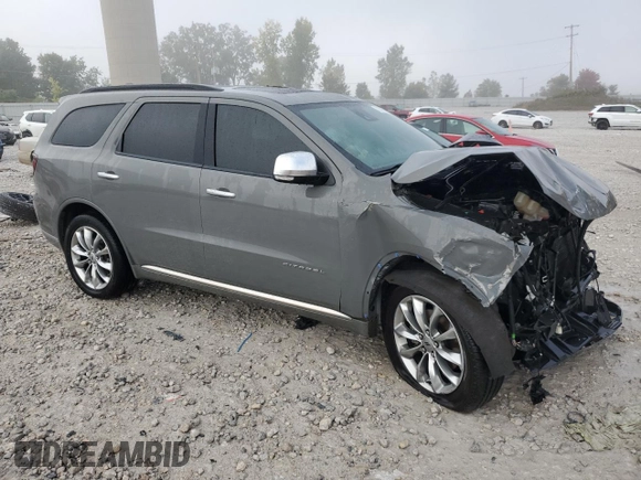 2022 Dodge Durango Citadel with VIN 1C4RDJEG4NC101099, listed as a Copart auction lot 72039274 with 24,240 mi miles and Salvage title. Bid and sale history available at DreamBid. Image 4.