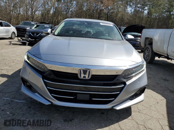 2021 Honda Accord Touring with VIN 1HGCV3F90MA020434, listed as a Copart auction lot 47030525 with 84,172 mi miles and Salvage title. Bid and sale history available at DreamBid. Image 5.