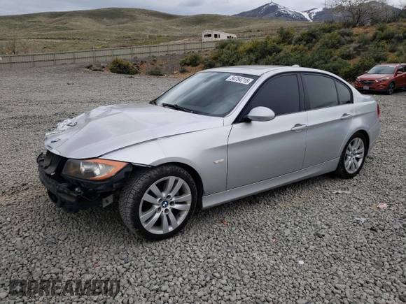 2006 BMW 3 Series 325i with VIN WBAVB13506KR59910, listed as a Copart auction lot 54754715 with 107,181 mi miles and Salvage title. Bid and sale history available at DreamBid. Image 1.