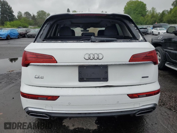 2023 Audi Q5 S line Premium Plus z VIN WA1EAAFY7P2052871, wystawiony jako Copart lot #54231465 z przebiegiem Nie podano mil oraz Szkoda całkowita • Salvage title. Historia ofert i sprzedaży dostępna na DreamBid. Obrazek 6.