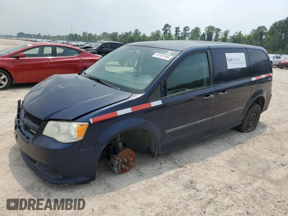 2013 Ram Cargo Van Tradesman with VIN 2C4JRGAG2DR783638, listed as a Copart auction lot 51187584 with 11,576 mi miles and Salvage Title. Bid and sale history available at carsss.com. Image 1.
