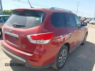 2013 Nissan Pathfinder SV with VIN 5N1AR2MM1DC614185, listed as a IAAI auction lot 42037843 with 165,453 mi miles. Bid and sale history available at carsss.com. Image 4.