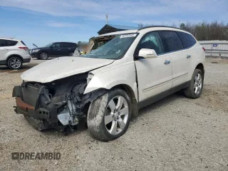 2012 Chevrolet Traverse LTZ z VIN 1GNKVLED3CJ199638, wystawiony jako Copart lot #50162545 z przebiegiem Nie podano mil oraz Czysty tytuł • Clean title. Historia ofert i sprzedaży dostępna na DreamBid. Obrazek 1.
