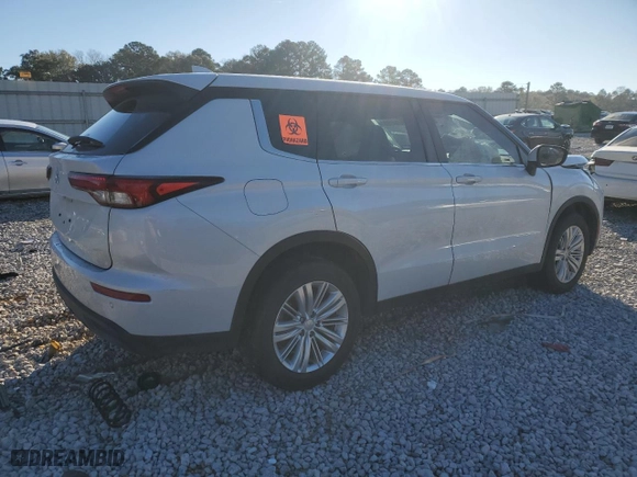 2022 Mitsubishi Outlander ES with VIN JA4J3TA84NZ086542, listed as a Copart auction lot 41541985 with 28,223 mi miles and Salvage Title. Bid and sale history available at carsss.com. Image 3.