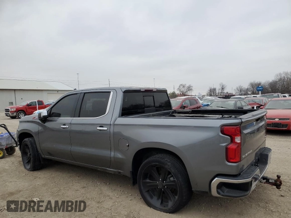 2021 Chevrolet Silverado 1500 LTZ with VIN 1GCUYGET5MZ135627, listed as a Copart auction lot 46025674 with Not Provided miles and Salvage Title. Bid and sale history available at DreamBid. Image 2.
