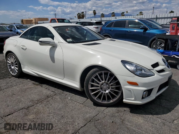 2011 Mercedes-Benz SLK 300 with VIN WDBWK5EA3BF241584, listed as a Copart auction lot 51856215 with 48,775 mi miles and Salvage title. Bid and sale history available at DreamBid. Image 4.