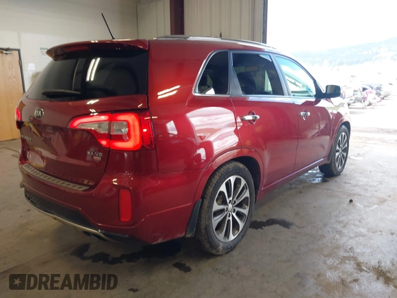 2014 Kia Sorento SX Limited with VIN 5XYKW4A78EG465167, listed as a IAAI auction lot 42149684 with 122,758 mi miles. Bid and sale history available at carsss.com. Image 4.
