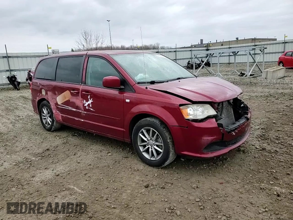 2014 Dodge Grand Caravan SE 30th Anniversary with VIN 2C4RDGBG4ER250658, listed as a Copart auction lot 54126535 with 85,980 mi miles and Non Repairable. Bid and sale history available at DreamBid. Image 14.