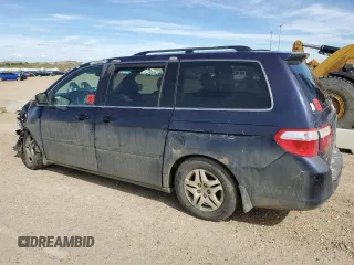2006 Honda Odyssey EX-L z VIN 5FNRL38706B128265, wystawiony jako Copart lot #58715415 z przebiegiem 377 656 mil mil oraz Szkoda całkowita • Salvage title. Historia ofert i sprzedaży dostępna na DreamBid. Obrazek 2.