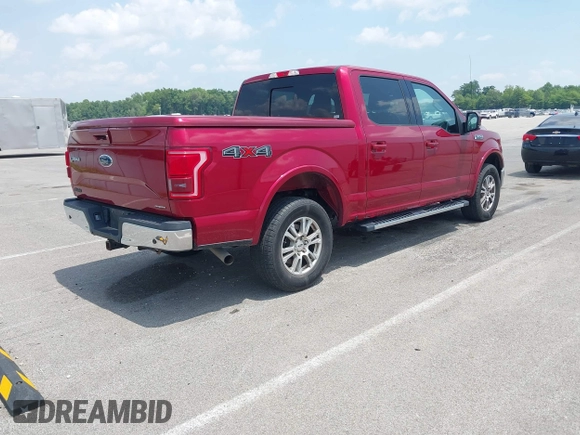 2016 Ford F-150 XLT with VIN 1FTEW1EF5GKD72519, listed as a IAAI auction lot 42353198 with 156,263 mi miles and . Bid and sale history available at DreamBid. Image 4.