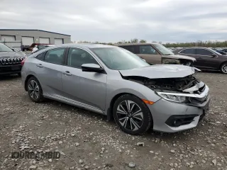 2017 Honda Civic EX-T with VIN 19XFC1F32HE031553, listed as a Copart auction lot 51698515 with 71,940 mi miles and Salvage Title. Bid and sale history available at carsss.com. Image 4.