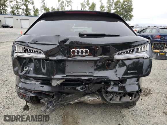 2020 Audi Q5 Prestige with VIN WA1CNAFY2L2116594, listed as a Copart auction lot 60760165 with 37,487 mi miles and Salvage title. Bid and sale history available at DreamBid. Image 6.