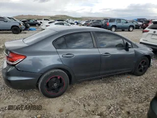 2013 Honda Civic LX with VIN 19XFB2F55DE228267, listed as a Copart auction lot 49819905 with 161,563 mi miles and Salvage Title. Bid and sale history available at DreamBid. Image 3.