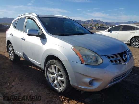 2011 Nissan Rogue SV with VIN JN8AS5MTXBW158169, listed as a IAAI auction lot 41746274 with 123,740 mi miles. Bid and sale history available at carsss.com. Image 1.