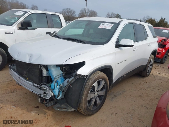 2021 Chevrolet Traverse LT Leather with VIN 1GNERHKW8MJ105162, listed as a IAAI auction lot 41437189 with 72,722 mi miles. Bid and sale history available at carsss.com. Image 2.