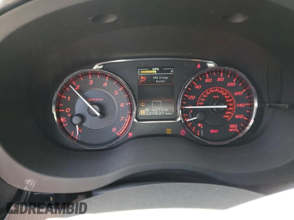 2015 Subaru WRX Premium with VIN JF1VA1D69F9825732, listed as a Copart auction lot 61079295 with 117,837 mi miles and Salvage title. Bid and sale history available at DreamBid. Image 9.