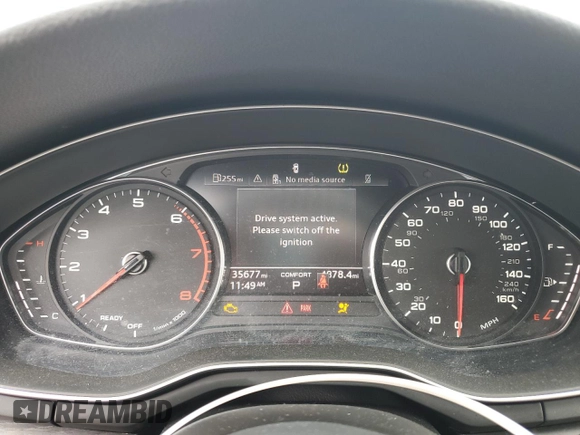 2020 Audi A4 Premium with VIN WAUDNAF45LA044798, listed as a Copart auction lot 49611405 with 35,677 mi miles and Non repairable. Bid and sale history available at DreamBid. Image 9.