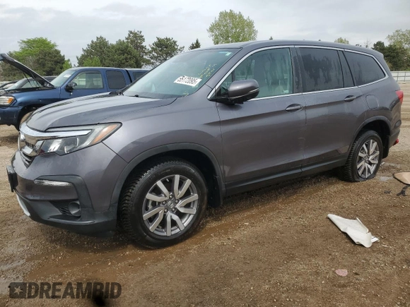 2020 Honda Pilot EX-L with VIN 5FNYF5H57LB006558, listed as a Copart auction lot 55172095 with 58,863 mi miles and Salvage title. Bid and sale history available at DreamBid. Image 1.