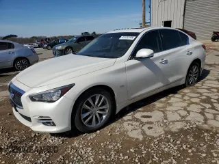 2017 Infiniti Q50 2.0t Premium with VIN JN1CV7AR4HM682795, listed as a Copart auction lot 45130165 with 92,938 mi miles and Salvage Title. Bid and sale history available at carsss.com. Image 1.