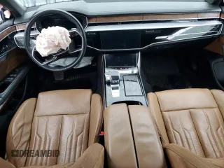 2021 Audi A8 with VIN WAU8EAF82MN013779, listed as a Copart auction lot 86869184 with 0 mi miles and Salvage Title. Bid and sale history available at carsss.com. Image 8.