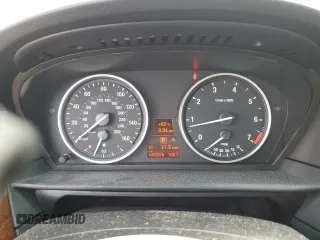 2009 BMW 5 Series 550i with VIN WBANW53529CT55835, listed as a Copart auction lot 75104204 with 46,358 mi miles and Salvage Title. Bid and sale history available at carsss.com. Image 9.