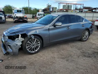 2020 Infiniti Q50 Pure with VIN JN1EV7AP2LM207128, listed as a Copart auction lot 50273975 with 79,753 mi miles and Clean title. Bid and sale history available at DreamBid. Image 1.