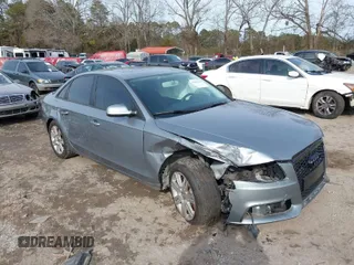 2011 Audi A4 2.0T Premium with VIN WAUBFAFL4BN012850, listed as a IAAI auction lot 41469543 with 163,803 mi miles. Bid and sale history available at carsss.com. Image 1.