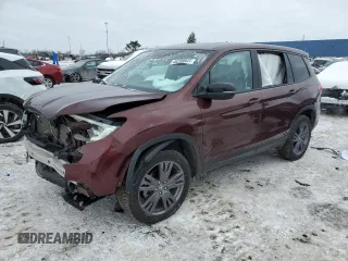 2019 Honda Passport EX-L z VIN 5FNYF8H52KB013403, wystawiony jako Copart lot #46288945 z przebiegiem 50 848 mil mil oraz Czysty tytuł • Clean title. Historia ofert i sprzedaży dostępna na DreamBid. Obrazek 1.