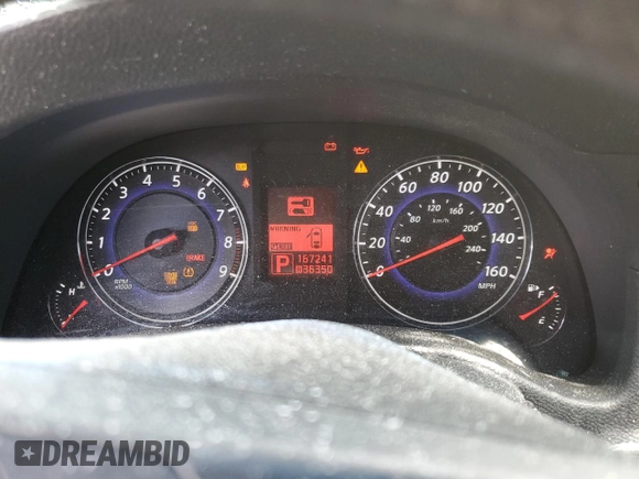 2008 Infiniti G35 x with VIN JNKBV61F88M252453, listed as a Copart auction lot 61467724 with 167,241 mi miles and Salvage Title. Bid and sale history available at DreamBid. Image 9.