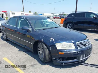 2004 Audi A8 with VIN WAUML44EX4N010353, listed as a IAAI auction lot 42604992 with 102,433 mi miles and . Bid and sale history available at DreamBid. Image 1.