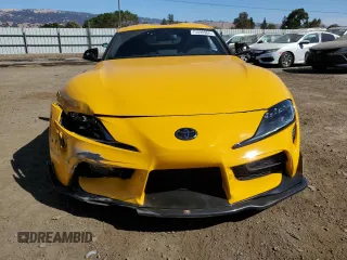 2020 Toyota GR Supra 3.0 with VIN WZ1DB4C09LW022905, listed as a Copart auction lot 75098964 with 14,229 mi miles and Salvage Title. Bid and sale history available at carsss.com. Image 5.