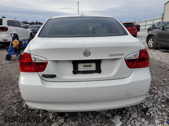 2007 BMW 3 Series 328i with VIN WBAVA33537PG49627, listed as a Copart auction lot 43029665 with 131,062 mi miles and Salvage Title. Bid and sale history available at carsss.com. Image 6.