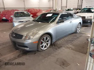 2004 Infiniti G35 Coupe w/Leather with VIN JNKCV54E44M827059, listed as a IAAI auction lot 41840598 with 213,055 mi miles. Bid and sale history available at carsss.com. Image 2.