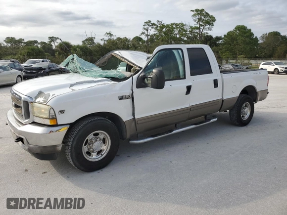 2002 Ford F-250 XL with VIN 1FTNW20S32EA38538, listed as a Copart auction lot 76174884 with 203,007 mi miles and Non Repairable. Bid and sale history available at DreamBid. Image 1.