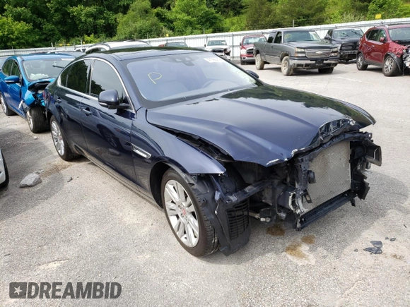 2016 Jaguar XF 35t Prestige with VIN SAJBK4BV8GCY13647, listed as a Copart auction lot 47598412 with 43,616 mi miles. Bid and sale history available at carsss.com. Image 1.