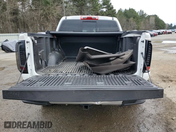 2019 GMC Canyon 4WD SLE with VIN 1GTG6CEN0K1348235, listed as a Copart auction lot 45934405 with 0 mi miles and Salvage Title. Bid and sale history available at carsss.com. Image 6.