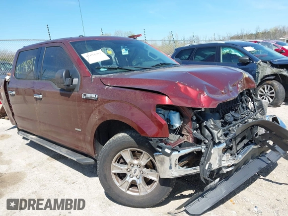 2015 Ford F-150 XLT with VIN 1FTEW1EG1FKE35512, listed as a IAAI auction lot 42194397 with 141,613 mi miles and . Bid and sale history available at DreamBid. Image 1.