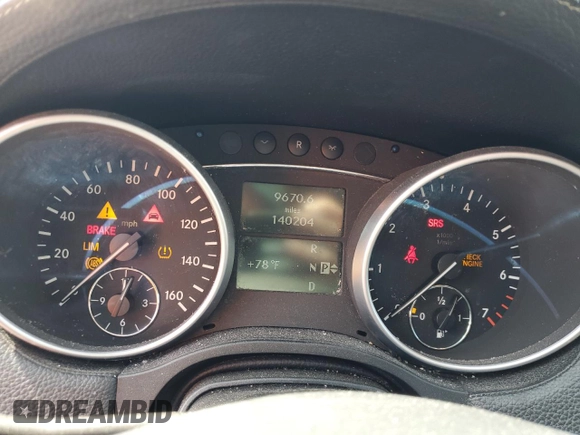 2007 Mercedes-Benz GL-Class with VIN 4JGBF71EX7A291102, listed as a Copart auction lot 68578614 with 140,204 mi miles and Salvage Title. Bid and sale history available at carsss.com. Image 9.