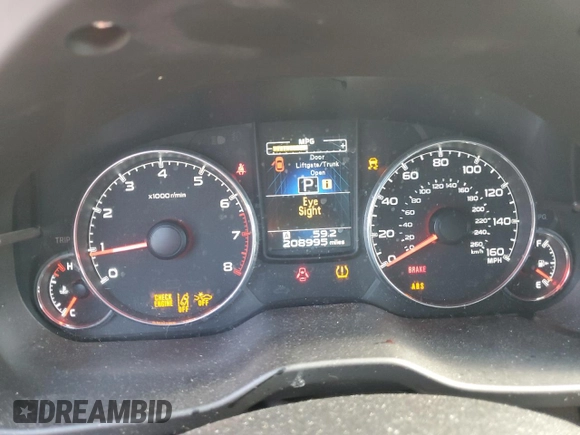 2014 Subaru Outback Limited with VIN 4S4BRDPC3E2204403, listed as a Copart auction lot 54660525 with 208,995 mi miles and Salvage title. Bid and sale history available at DreamBid. Image 9.