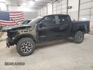 2021 GMC Canyon 4WD AT4 w/Cloth with VIN 1GTG6FEN2M1265863, listed as a Copart auction lot 49900865 with 50,102 mi miles and Salvage Title. Bid and sale history available at carsss.com. Image 1.
