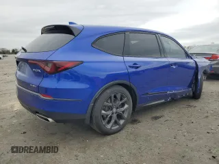 2022 Acura MDX w/A-Spec Package with VIN 5J8YE1H0XNL035540, listed as a Copart auction lot 51277775 with 33,724 mi miles and Salvage Title. Bid and sale history available at carsss.com. Image 3.