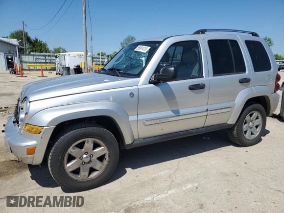 2007 Jeep Liberty Limited with VIN 1J4GL58K57W637184, listed as a Copart auction lot 55991415 with 142,256 mi miles and Clean Title. Bid and sale history available at DreamBid. Image 1.