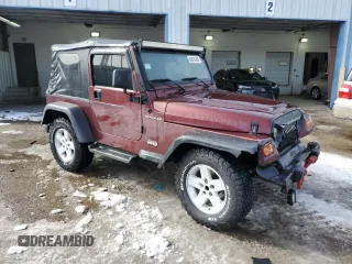 2001 Jeep Wrangler SE with VIN 1J4FA29P91P308872, listed as a Copart auction lot 45676435 with 179,486 mi miles and Salvage Title. Bid and sale history available at carsss.com. Image 4.