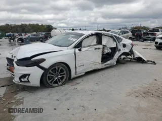 2019 Ford Fusion Hybrid Titanium with VIN 3FA6P0RU4KR155929, listed as a Copart auction lot 46253875 with 0 mi miles and Non Repairable. Bid and sale history available at carsss.com. Image 1.