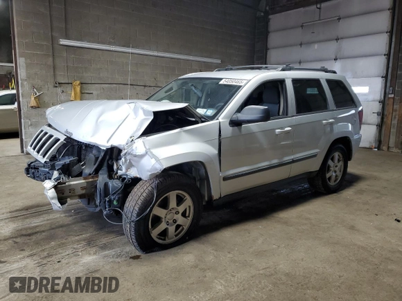 2009 Jeep Grand Cherokee Laredo with VIN 1J8GR48K09C536159, listed as a Copart auction lot 54050465 with 0 mi miles and Salvage Title. Bid and sale history available at carsss.com. Image 1.