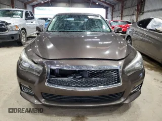 2015 Infiniti Q50 Premium with VIN JN1BV7AP3FM336311, listed as a Copart auction lot 56193875 with 110,984 mi miles and Salvage title. Bid and sale history available at DreamBid. Image 5.