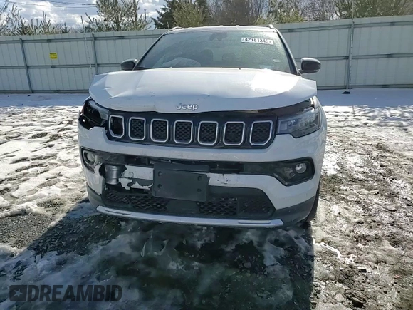 2023 Jeep Compass Limited with VIN 3C4NJDCNXPT532306, listed as a Copart auction lot 42181345 with 22,291 mi miles and Salvage Title. Bid and sale history available at carsss.com. Image 11.