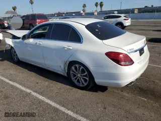 2015 Mercedes-Benz C-Class C 300 with VIN 55SWF4JB4FU055687, listed as a Copart auction lot 64046974 with 0 mi miles and Salvage Title. Bid and sale history available at carsss.com. Image 2.