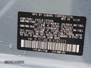 2020 Subaru Crosstrek Limited с VIN JF2GTANC8LH240323, выставлен на аукционе IAAI как лот 42358980 с пробегом 41 363 миль миль и . История ставок и продаж доступна на DreamBid. Изображение 9.
